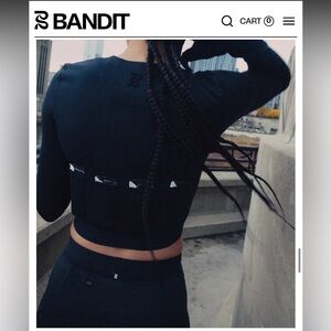 Bandit Running Long Sleeve Fuyu™ Race Crop - Black